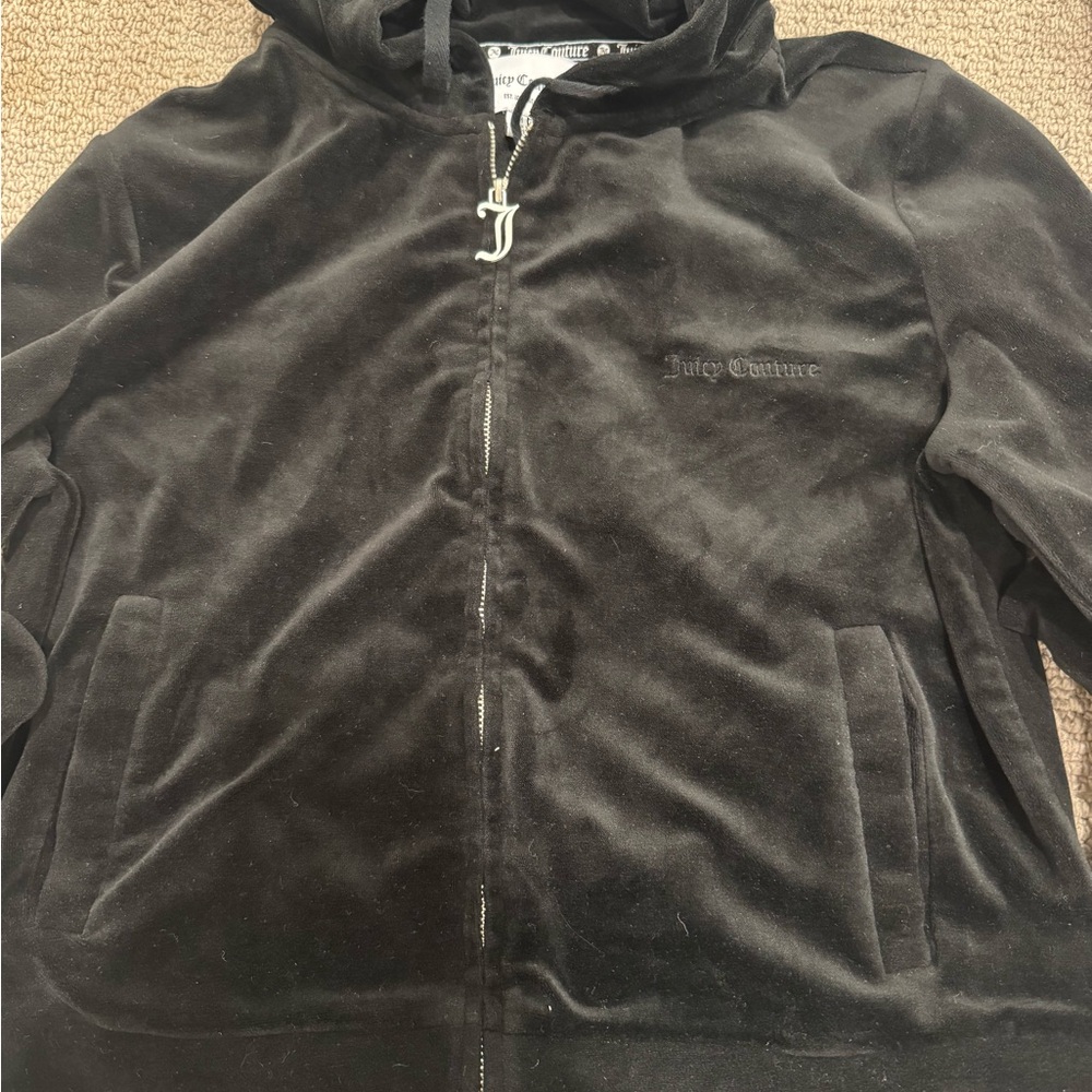Juicy Couture Black Velour Hoodie